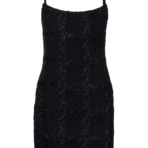 Versace  Medusa Spiked tweed minidress