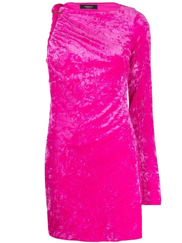 Versace rolled velvet minidress