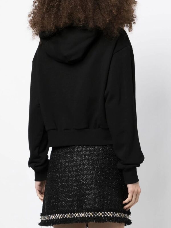 Versace  gem-embellishment logo hoodie - Image 4