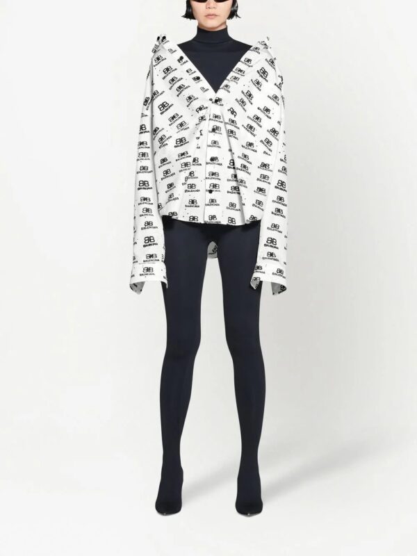 Balenciaga  logo-print long-sleeve shirt - Image 2
