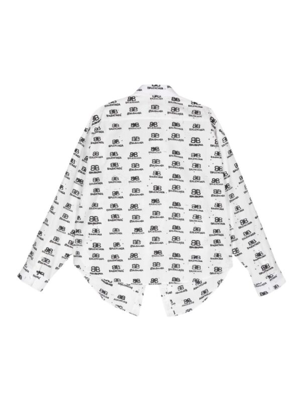 Balenciaga  logo-print shirt - Image 2