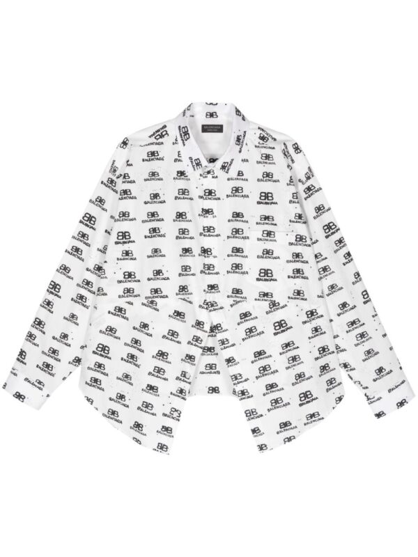 Balenciaga  logo-print shirt