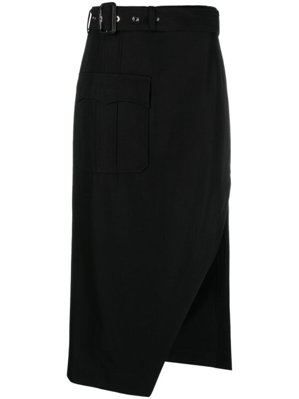 Alexander McQueen  belted-waist mid-length skirt