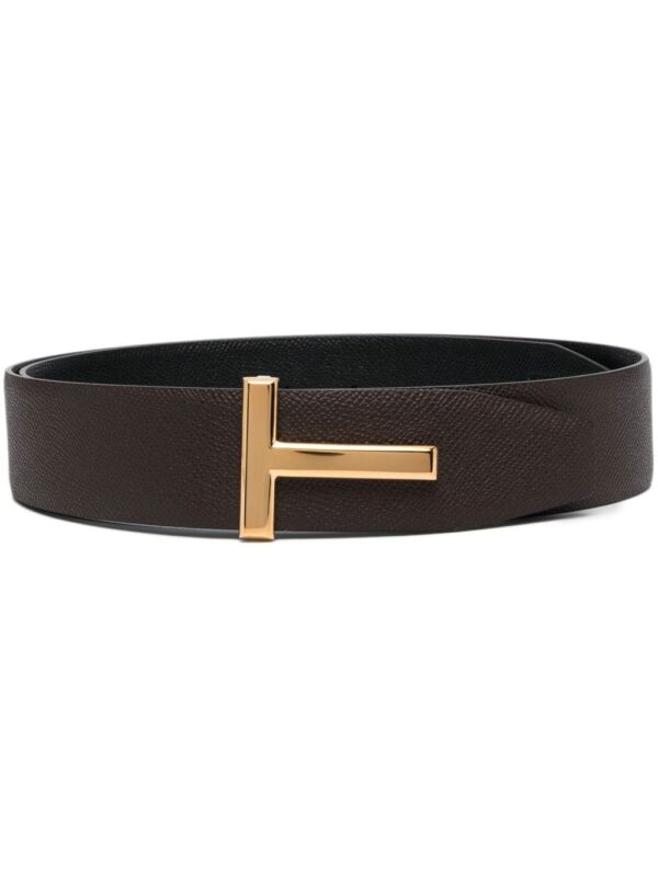 Tom Ford reversible T logo leather belt