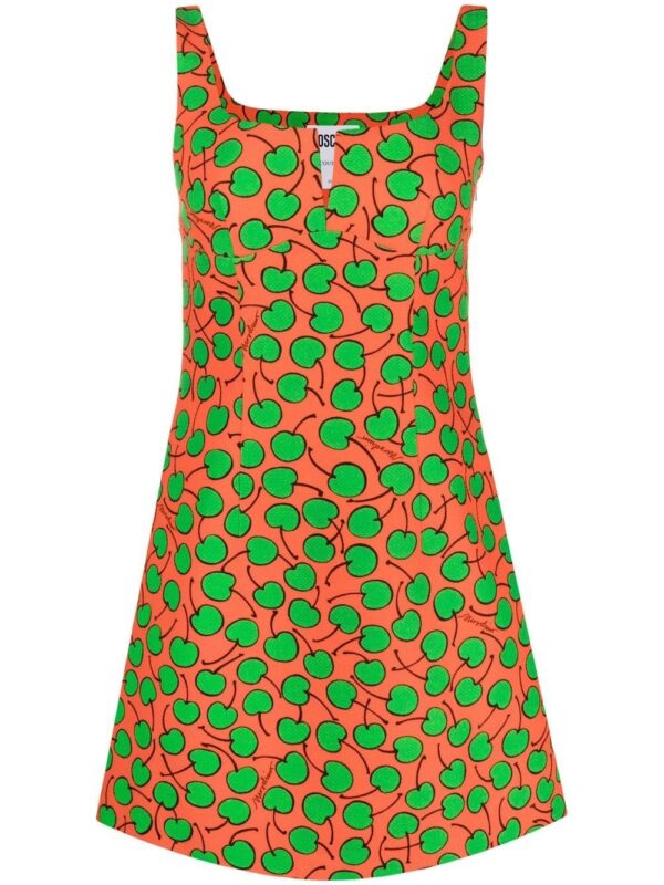Moschino cherry-print mini dress