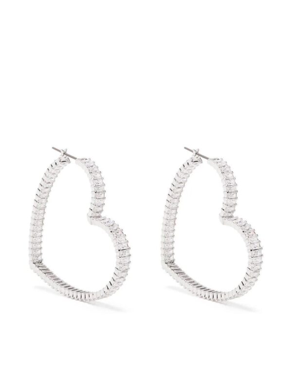 Swarovski  Matrix heart-hoop earrings