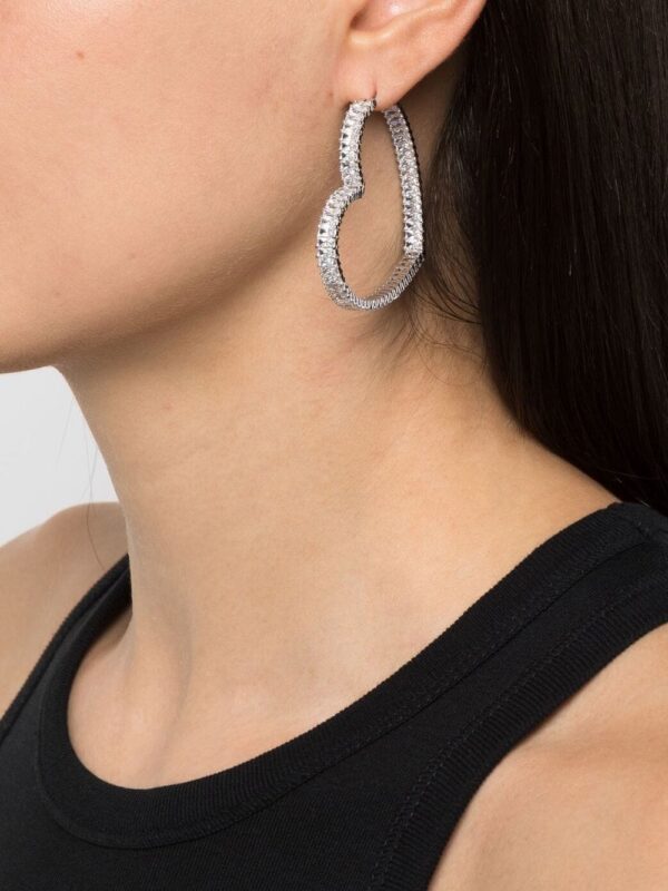 Swarovski  Matrix heart-hoop earrings - Image 2
