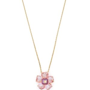 Swarovski  glass flower charm necklace