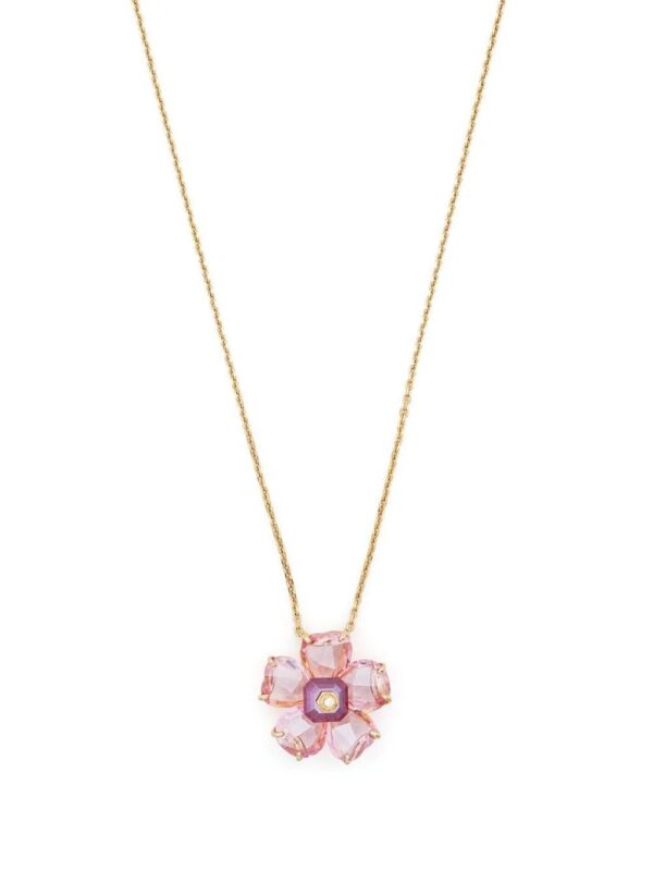 Swarovski  glass flower charm necklace