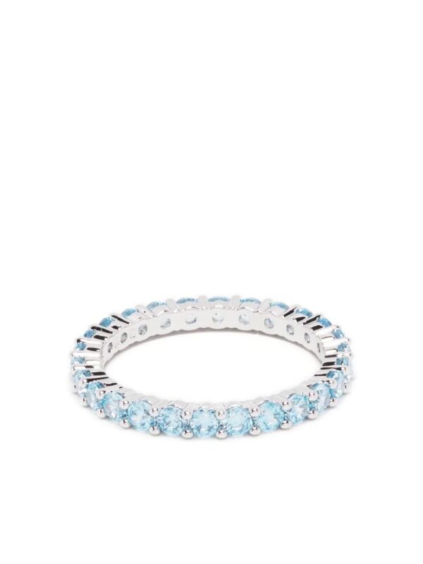 Swarovski  round cut gem embellished ring
