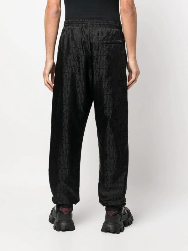 Moschino  monogram-jacquard track pants - Image 4