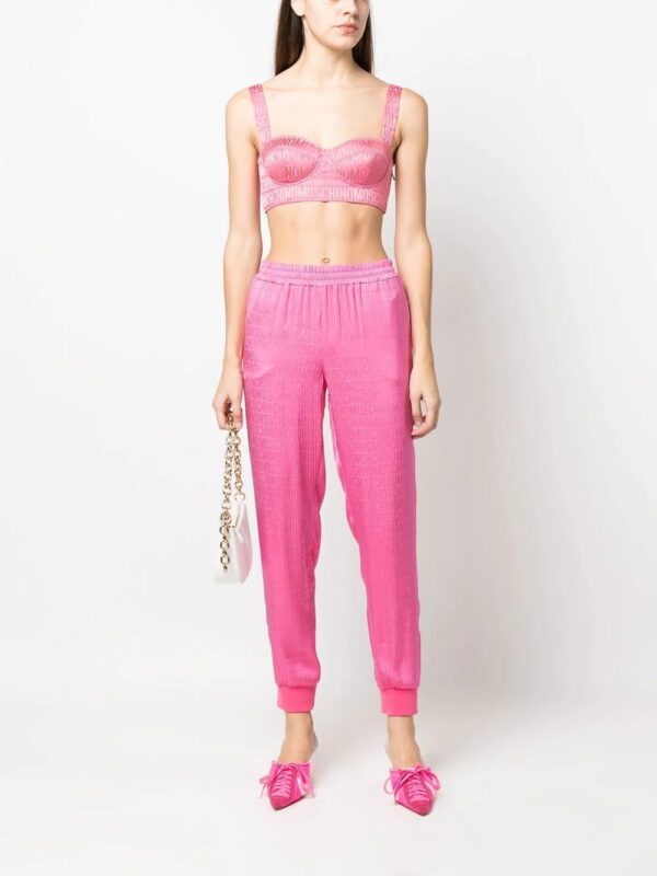 Moschino  monogram-print joggers - Image 2