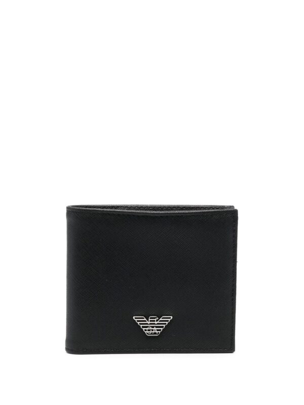 Emporio Armani  logo-plaque bi-fold wallet