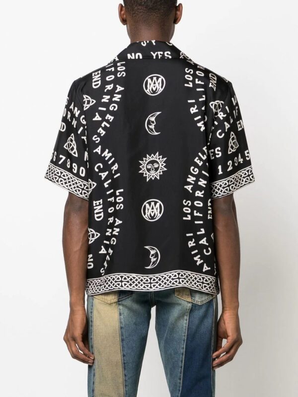 Amiri motif-print silk shirt - Image 4