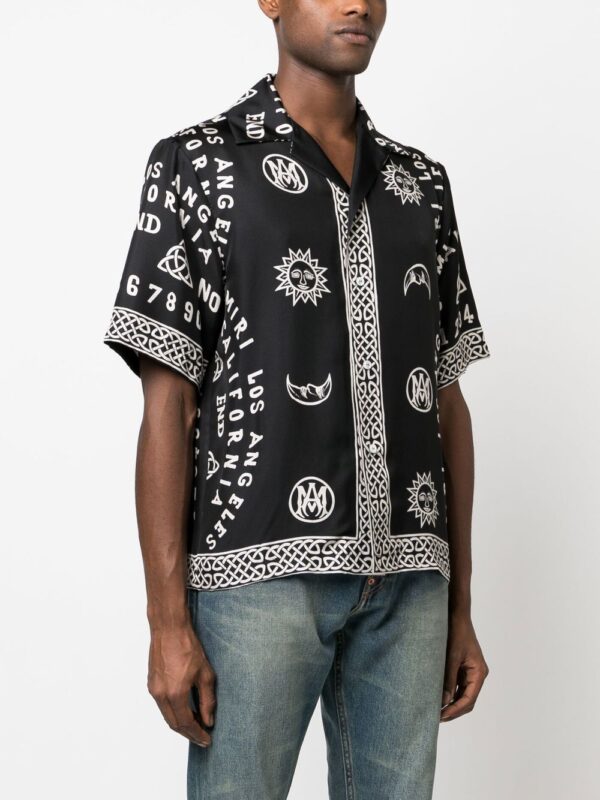 Amiri motif-print silk shirt - Image 3