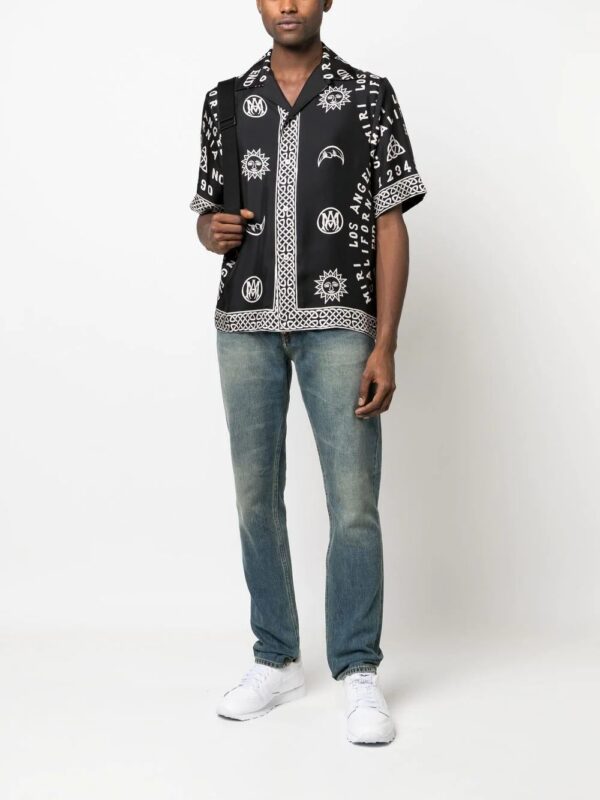 Amiri motif-print silk shirt - Image 2