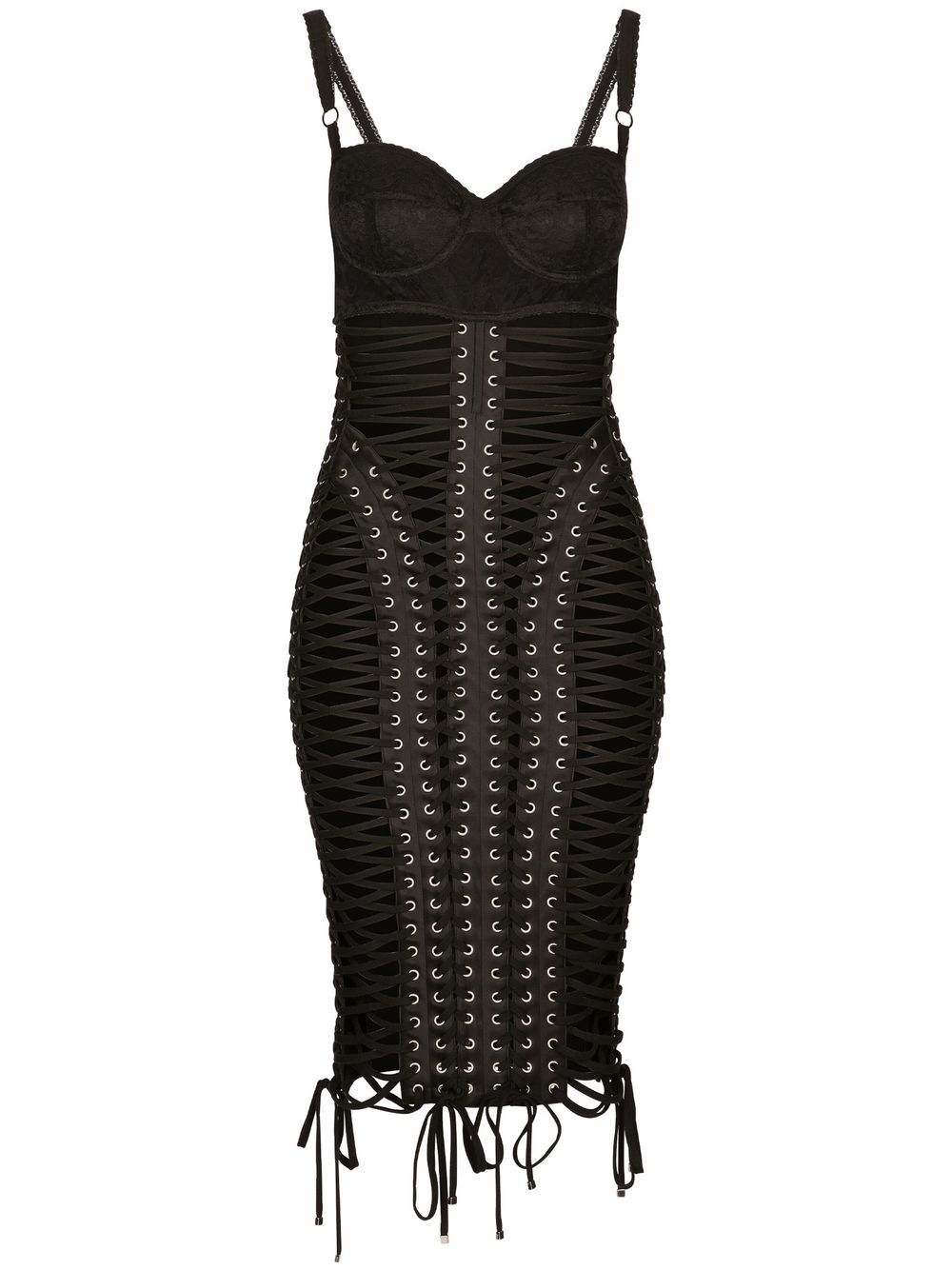 Dolce & Gabbana KIM DOLCE&GABBANA eyelet-detail midi dress