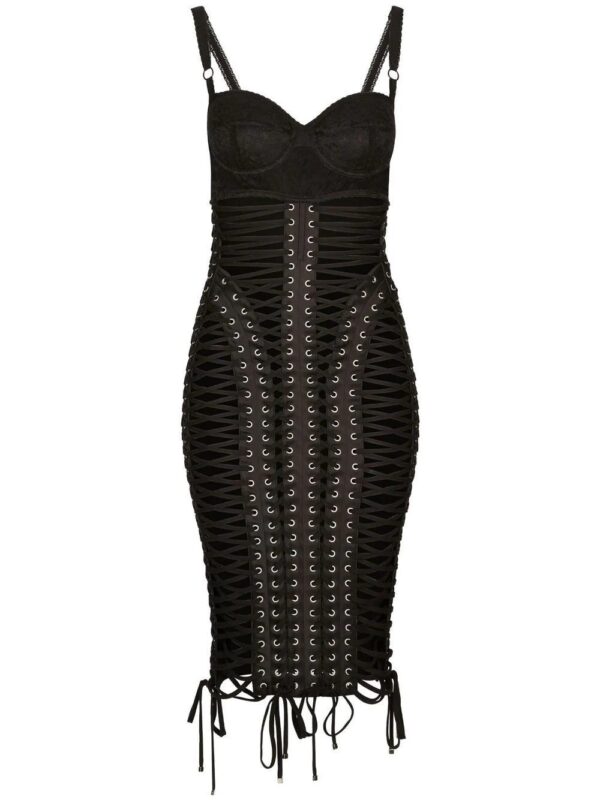 Dolce & Gabbana  KIM DOLCE&GABBANA lace-up detailing dress