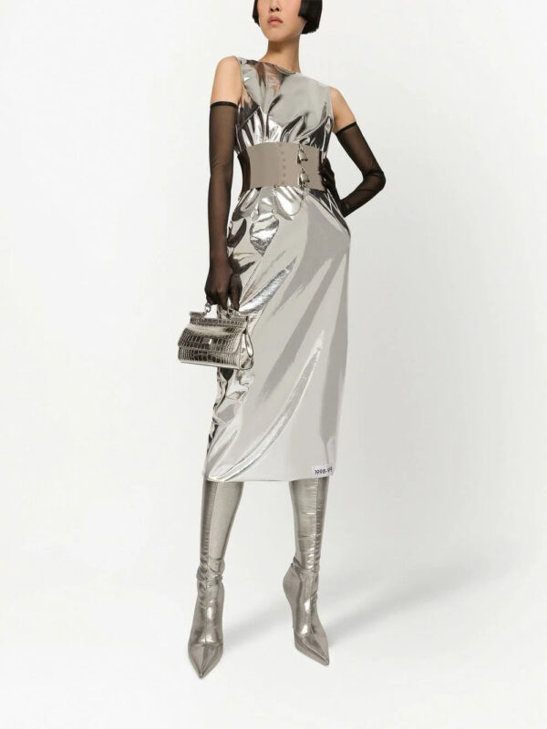 Dolce & Gabbana  KIM DOLCE&GABBANA foiled midi dress - Image 2