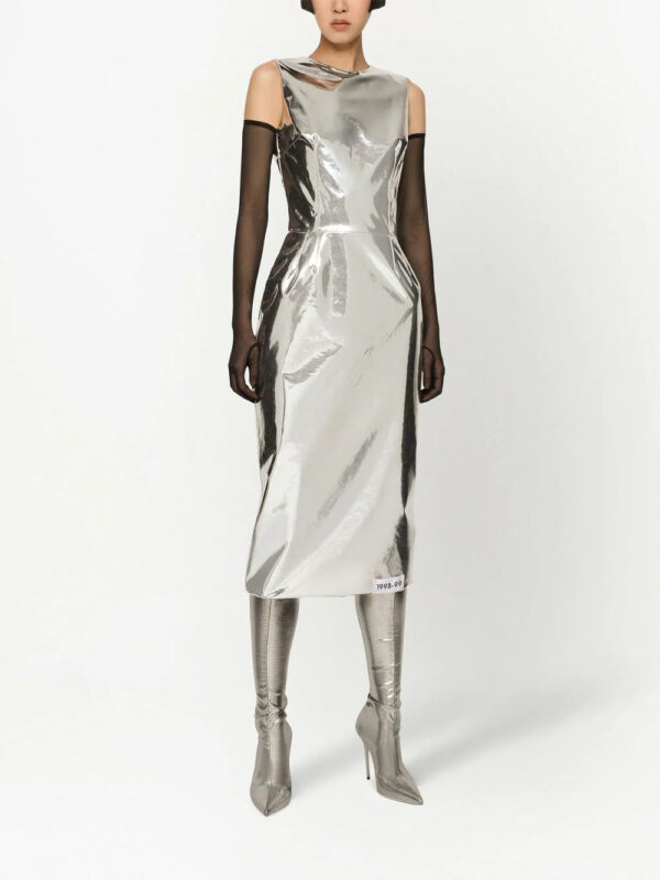 Dolce & Gabbana  KIM DOLCE&GABBANA foiled midi dress - Image 3