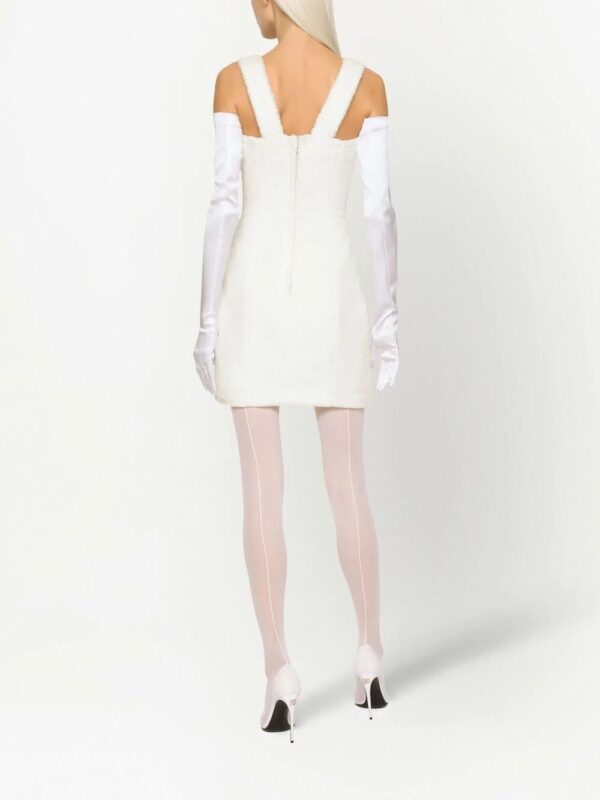 Dolce & Gabbana  KIM DOLCE&GABBANA number-patch cotton mini dress - Image 4