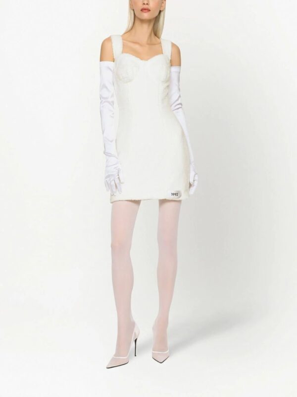 Dolce & Gabbana  KIM DOLCE&GABBANA number-patch cotton mini dress - Image 3