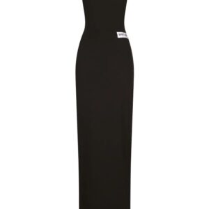 Dolce & Gabbana  KIM DOLCE&GABBANA number-patch floor length dress