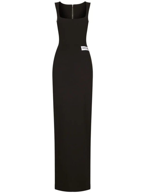 Dolce & Gabbana  KIM DOLCE&GABBANA number-patch floor length dress