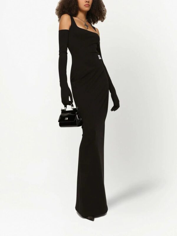 Dolce & Gabbana  KIM DOLCE&GABBANA number-patch floor length dress - Image 2