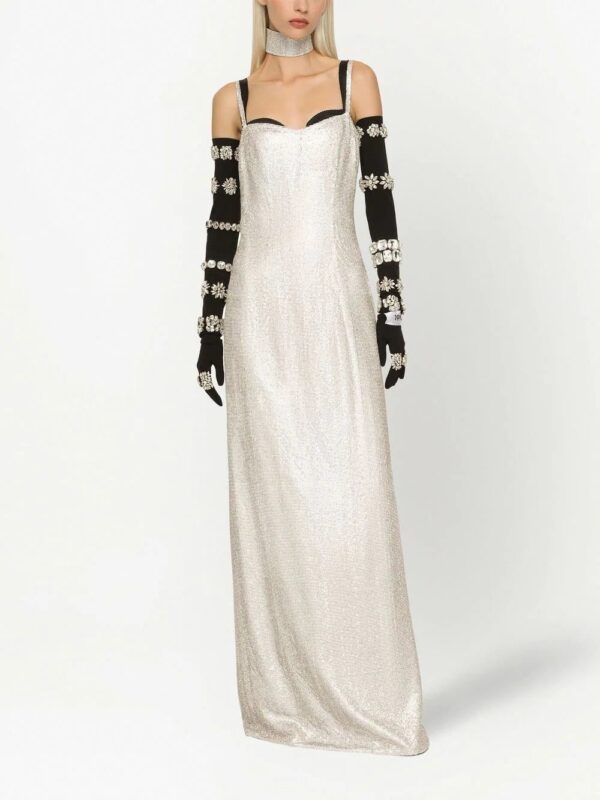 Dolce & Gabbana  KIM DOLCE&GABBANA crystal-embellished floor length dress - Image 3