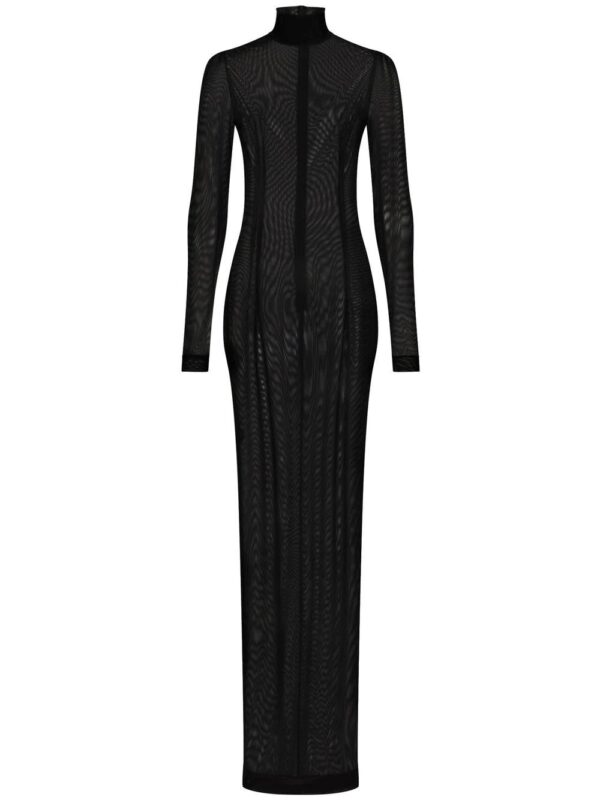 Dolce & Gabbana  KIM DOLCE&GABBANA high-neck sheer floor length dress