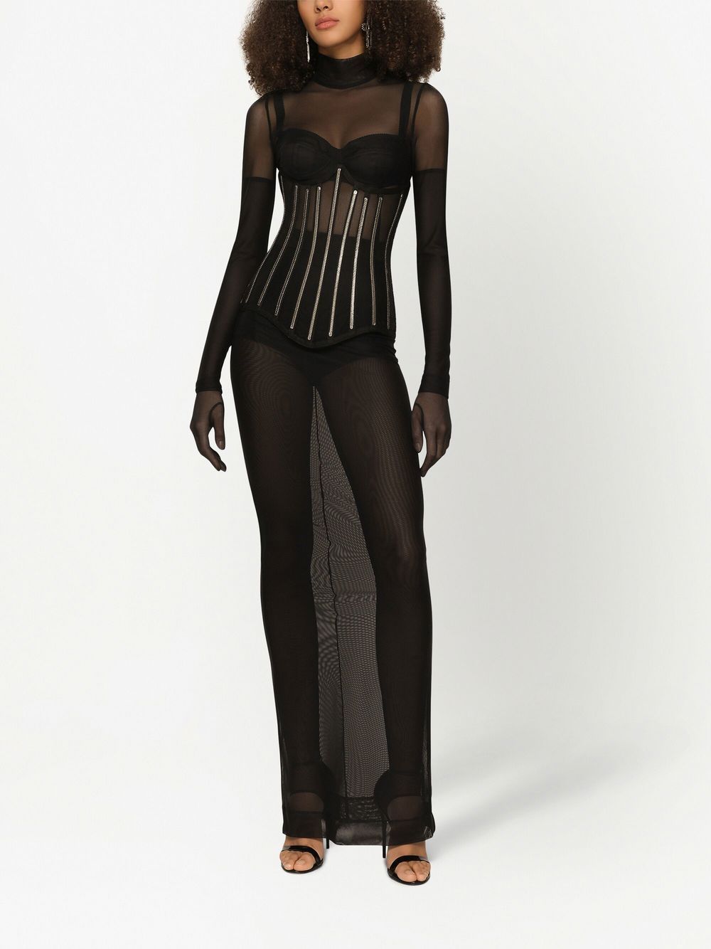 Dolce & Gabbana KIM DOLCE&GABBANA tulle maxi dress - Image 3