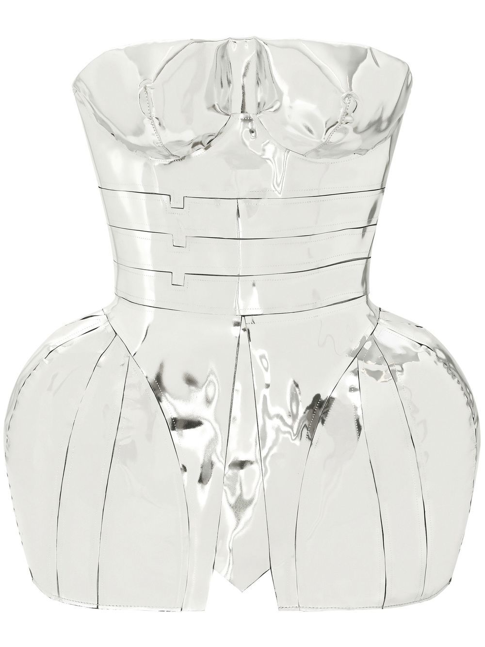 Dolce & Gabbana KIM DOLCE&GABBANA mirrored leather minidress