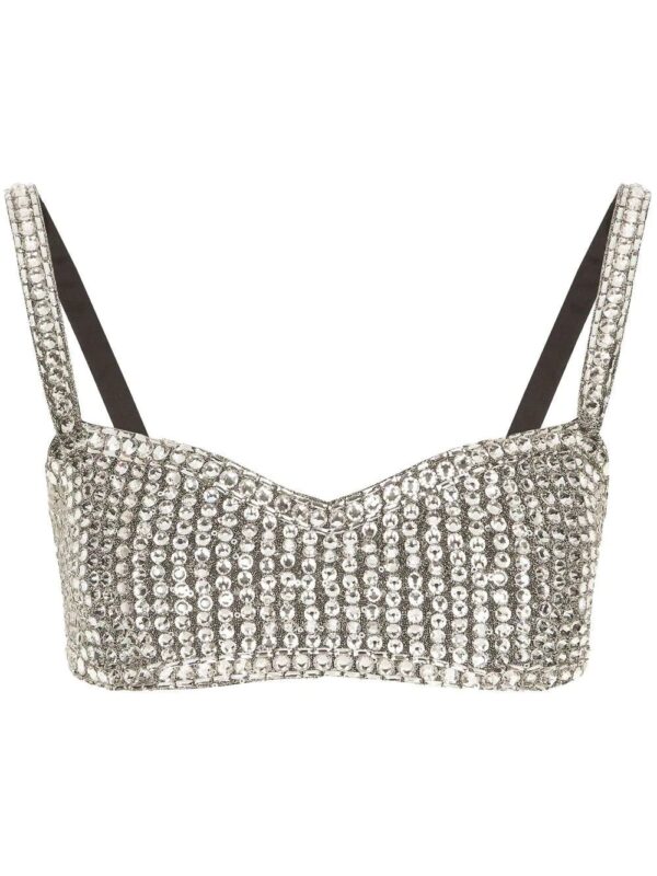 Dolce & Gabbana  KIM DOLCE&GABBANA crystal-embellished bra top