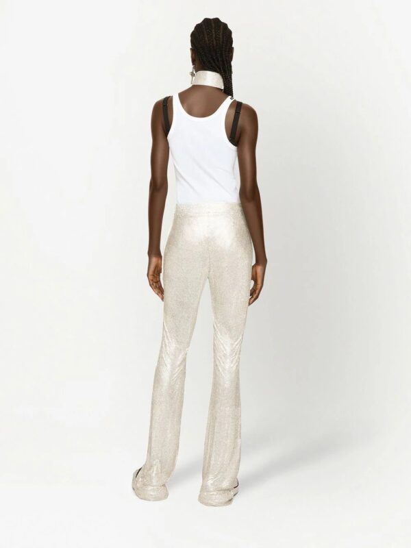 Dolce & Gabbana  KIM DOLCE&GABBANA crystal-embellished mesh trousers - Image 4