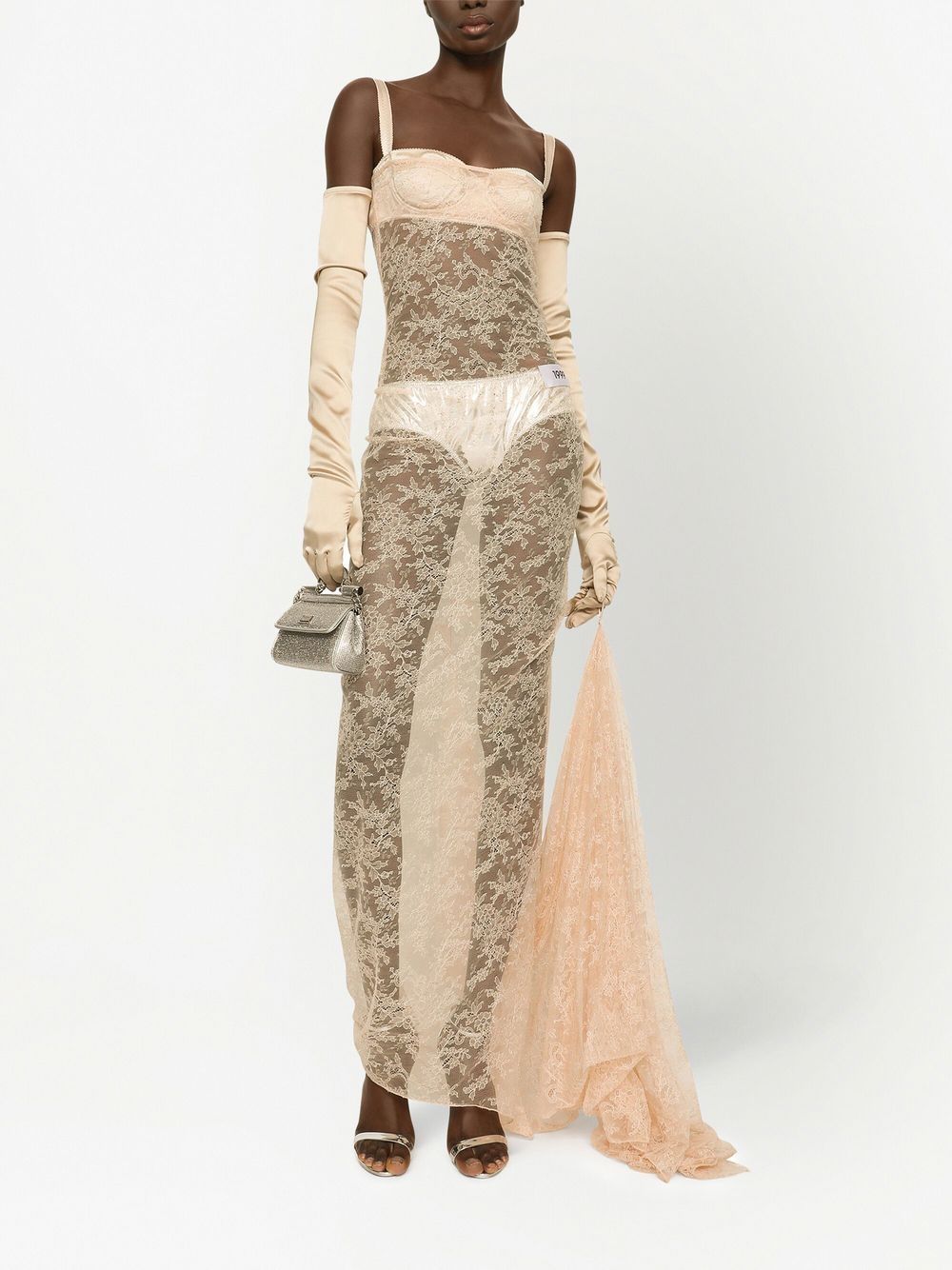 Dolce & Gabbana KIM DOLCE&GABBANA floral-lace maxi dress - Image 2