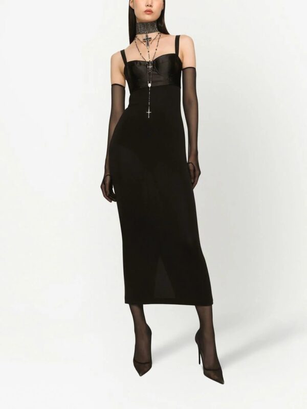 Dolce & Gabbana  KIM DOLCE&GABBANA contrasting-panel fitted dress - Image 2