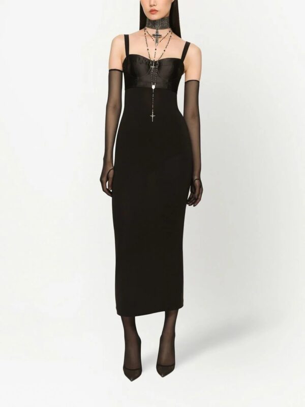 Dolce & Gabbana  KIM DOLCE&GABBANA contrasting-panel fitted dress - Image 3