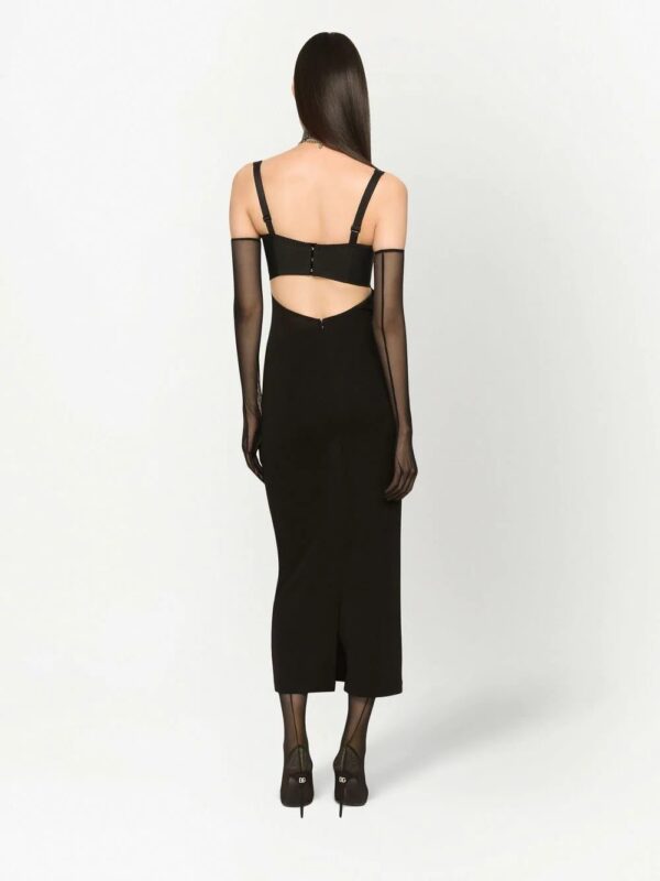 Dolce & Gabbana  KIM DOLCE&GABBANA contrasting-panel fitted dress - Image 4