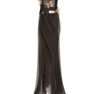 Dolce & Gabbana KIM DOLCE&GABBANA butterfly-print chiffon maxi dress