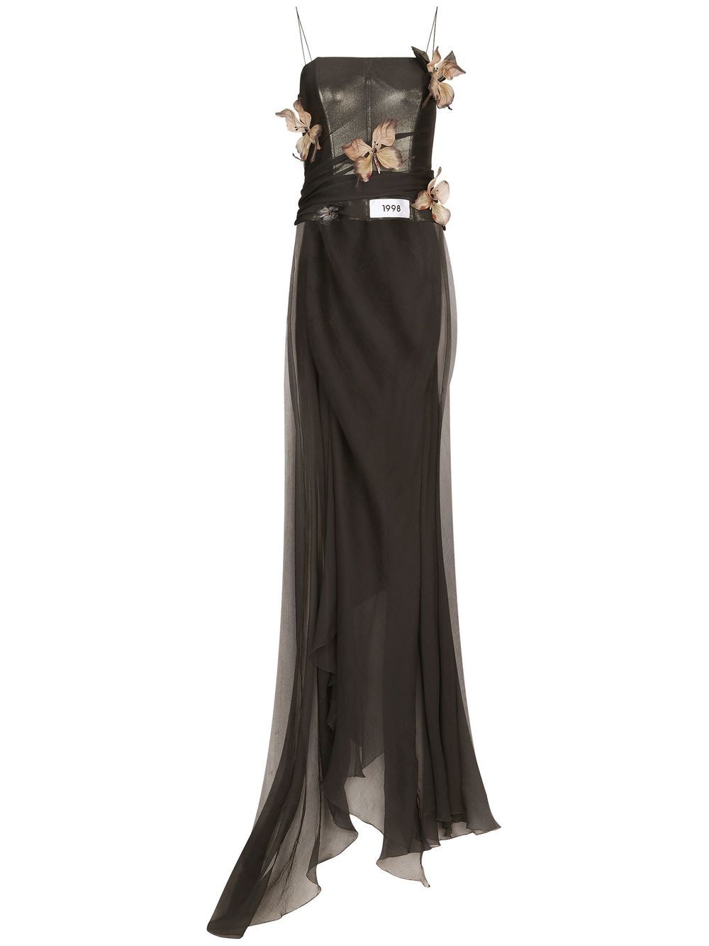 Dolce & Gabbana KIM DOLCE&GABBANA butterfly-print chiffon maxi dress
