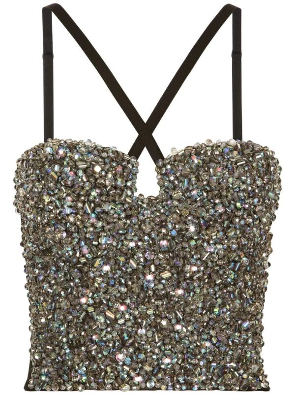 Dolce & Gabbana  KIM DOLCE&GABBANA crystal-embellished bustier top