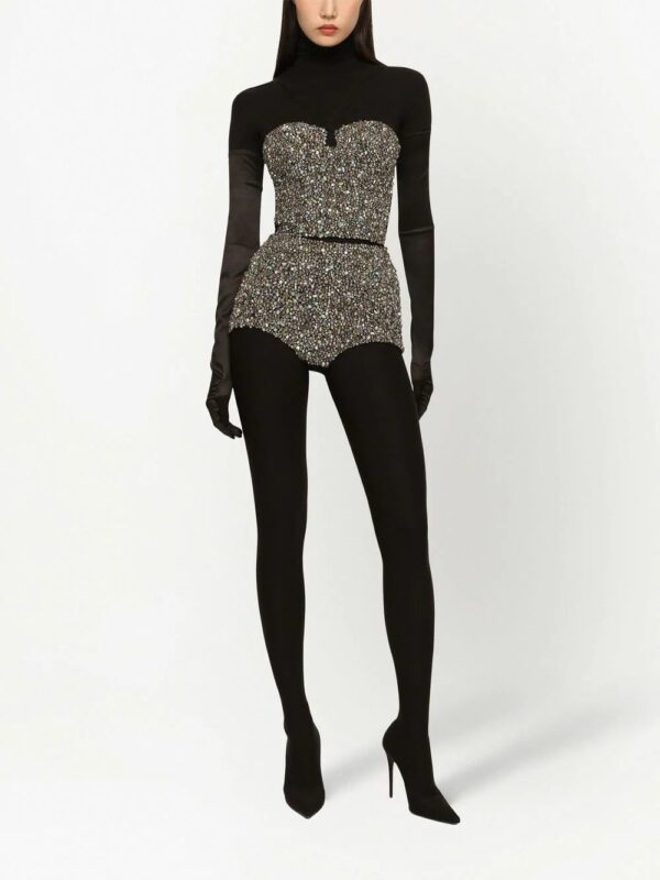 Dolce & Gabbana  KIM DOLCE&GABBANA crystal-embellished bustier top - Image 3