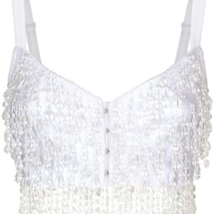 Dolce & Gabbana KIM DOLCE&GABBANA beaded fringe bustier top