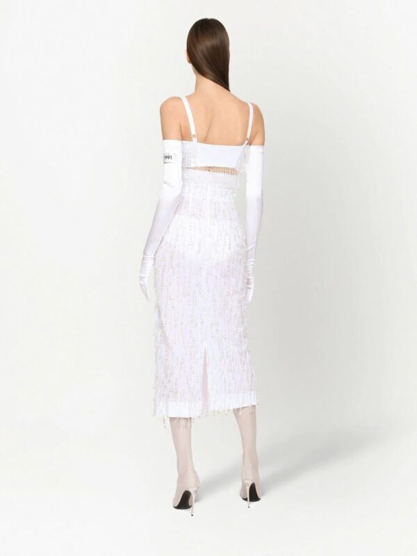Dolce & Gabbana  KIM DOLCE&GABBANA beaded fringe bustier top - Image 4