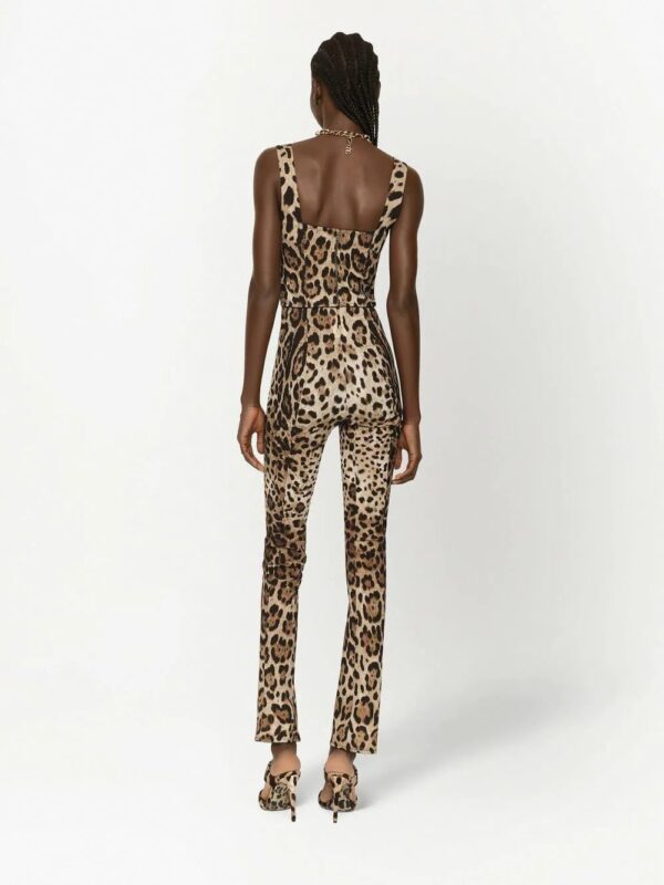 Dolce & Gabbana  KIM DOLCE&GABBANA leopard-print cropped bodice top - Image 4