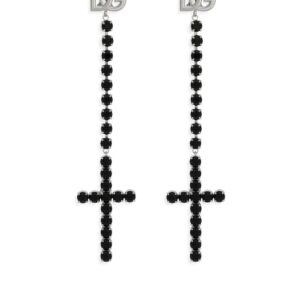 Dolce & Gabbana  KIM DOLCE&GABBANA cross-pendant drop earrings