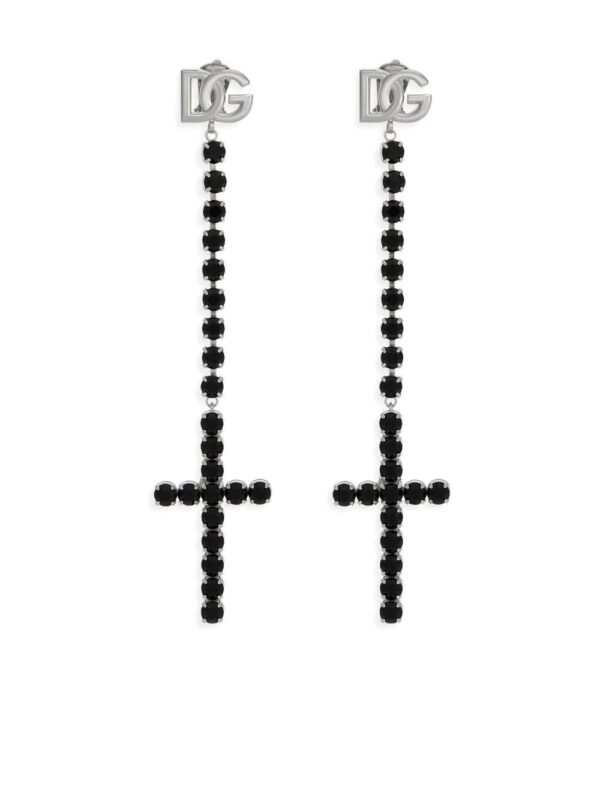 Dolce & Gabbana  KIM DOLCE&GABBANA cross-pendant drop earrings