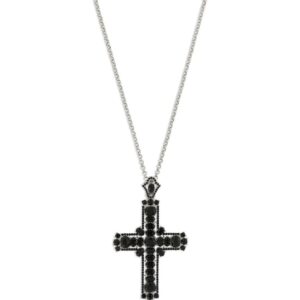 Dolce & Gabbana  KIM DOLCE&GABBANA glass-embellished cross necklace