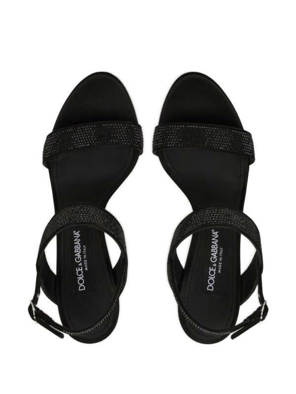 Dolce & Gabbana  KIM DOLCE&GABBANA embellished satin sandals - Image 4